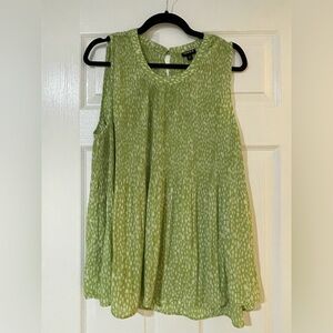 Torrid Light Green Pleated Blouse